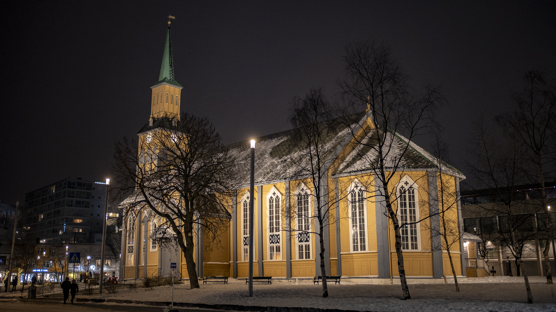 Holz Kathedrale von Tromso