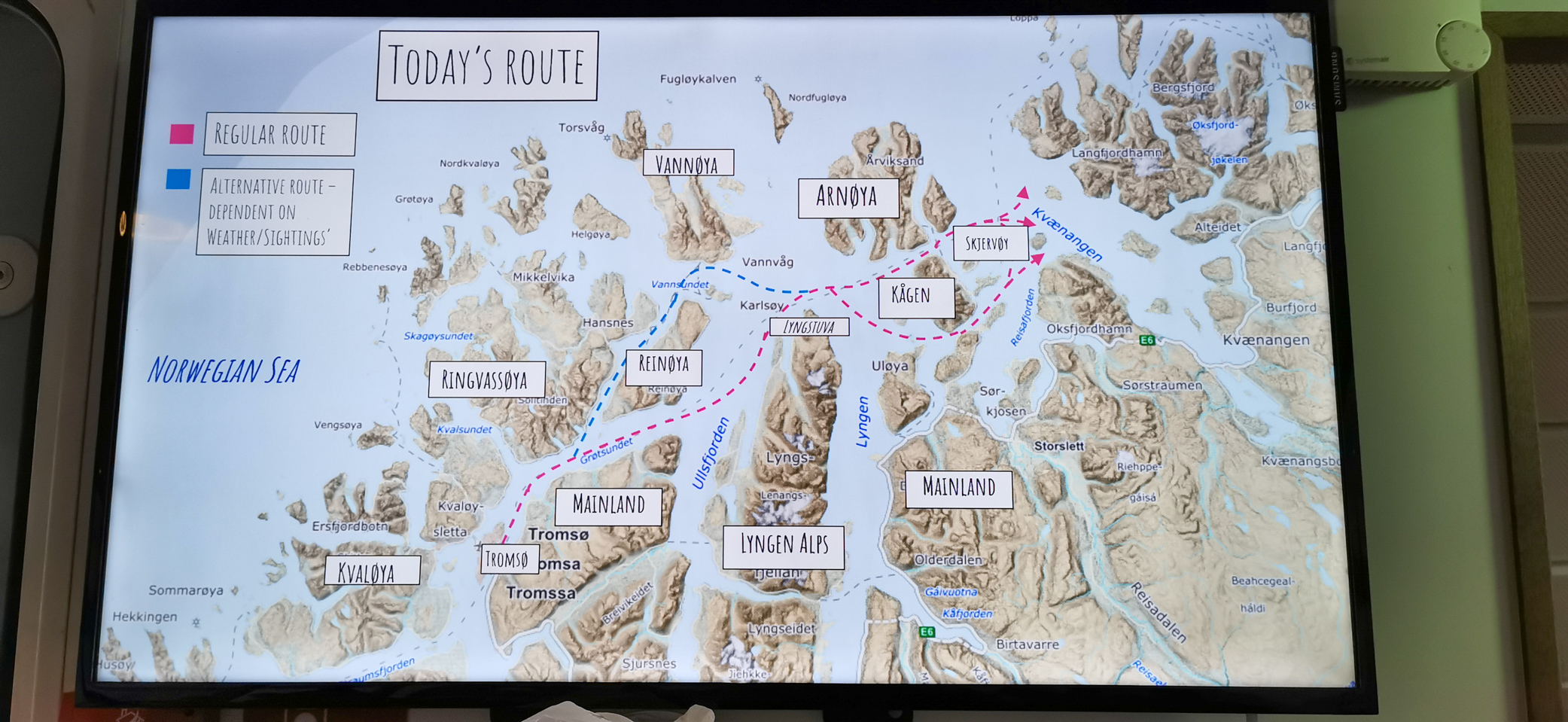 Die geplante Route